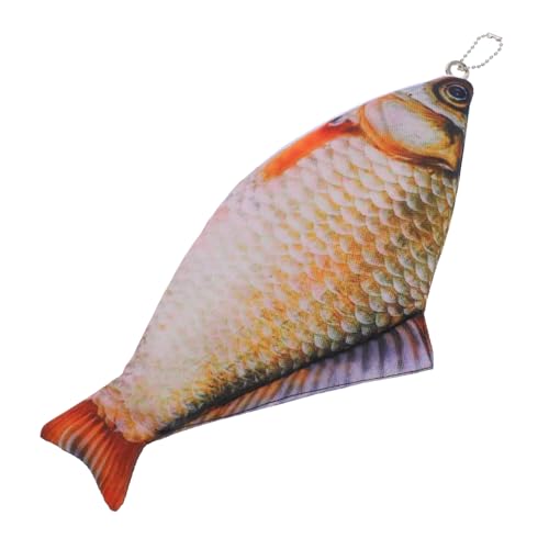 HORIALENCE Fischförmiger Stiftbeutel Schultasche für Geldbeutel Aqua Schreibwaren Name kreative Stifttasche Federmäppchen Kosmetiktasche Bleistiftbeutel süß Tierstiftfall Polyester von HORIALENCE