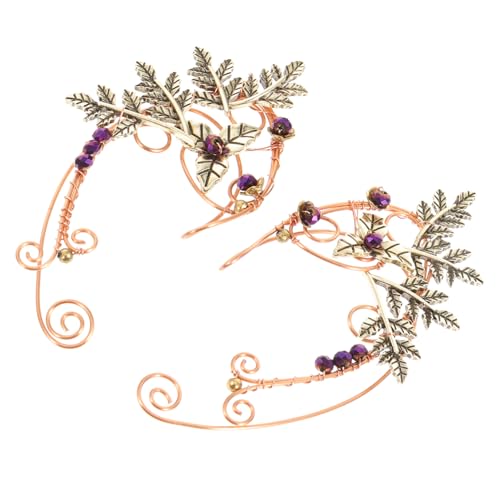 HORIALENCE Frauen Ohrringe Ohrclips Fashion Ear Handgefertigte Nicht Durchbohrte Ohrringe im Romantischen Roségold für Alltag oder Besondere Anlässe von HORIALENCE