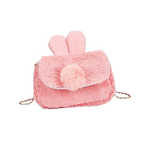 HORIALENCE Hasen-umhängetasche Aus Plüsch Mit Kreativem Design Multifunktionale Schultertasche Für Mädchen Und Frauen Leicht Und Tragbar Für Alltag Und Outdoor von HORIALENCE