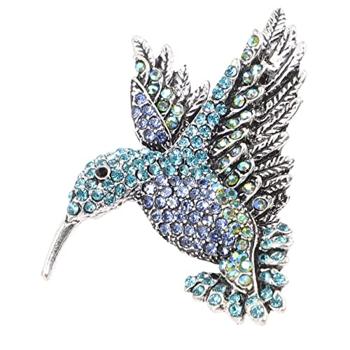 HORIALENCE Hummingbird Brosche mit Rhinestones Stilvolle Anstecknadel für Damen Vogel Design Brosche als zu Geburtstagen und Feiertagen von HORIALENCE