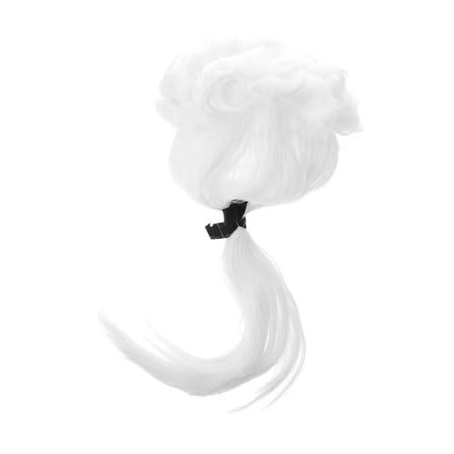 HORIALENCE Judge Perücke für Herren Weiße Anwalts und Richterperücke für Cosplay Kostümpartys und Bälle Realistisches Aussehen und Bequeme Hochwertiges Kostümzubehör für Unvergessliche von HORIALENCE