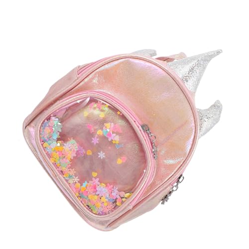 HORIALENCE Kinderrucksack Mädchen Einhorn Mini Rucksack mit Pailletten Verstellbare Viel Stauraum für Schule und Alltag von HORIALENCE