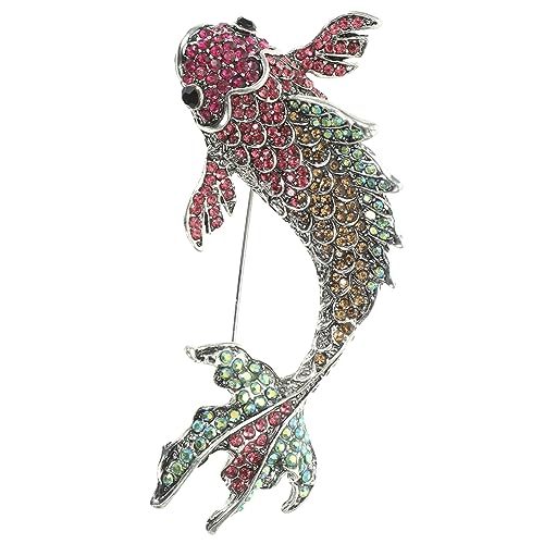HORIALENCE Koi Fisch Brosche für Frauen Anstecknadel für Kleidung Hüte und Rucksäcke Hochwertige Brosche mit Einzigartigem Design als zu Besonderen Anlässen von HORIALENCE