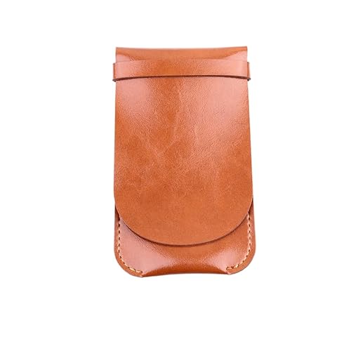 HORIALENCE Leder Stifteetui Vintage Handgemacht Pen Case Schutzhülle Mehrfach Stifte Aufbewahrungstasche Gelb Für Schule Büro Zuhause von HORIALENCE