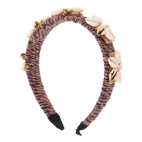 HORIALENCE Leichtes Kopfbedeckung mit Muschel Akzenten für Frauen und Mädchen für Hochzeiten Strandtage und Täglichen Gebrauch von HORIALENCE
