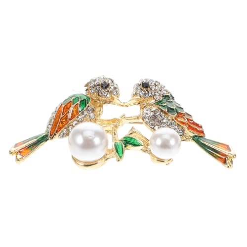 HORIALENCE Magpie Brosche für Damen Hochwertige Legierungsbrosche mit Funkelnden Strasssteinen Tierbrosche für Kleidung Taschen Hüte Symbol für Perfektes Schmuckaccessoire für Besondere von HORIALENCE