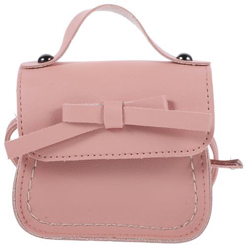 HORIALENCE Modische Umhängetasche Für Kleine Mädchen Mit Schleife Rosa Praktische Kinderhandtasche Für Alltag Und Ausflüge Geldbörse Für Mädchen von HORIALENCE