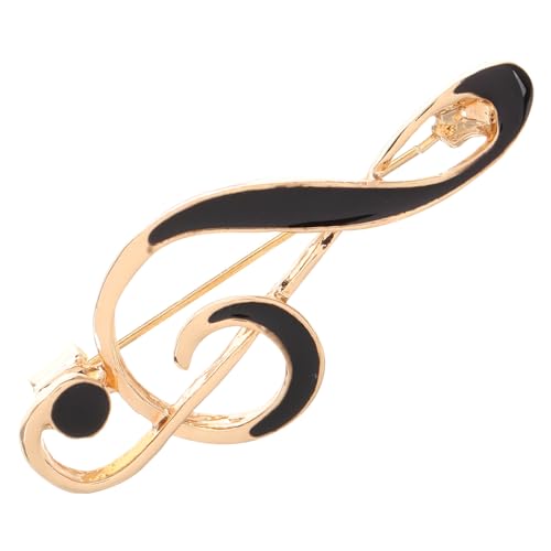 HORIALENCE Musiknoten Brosche Anstecker Zinklegierung Eleganter Pin für Jacken Hemden Taschen und Hüte Stilvolles Accessoire für Musikliebhaber und Kreative Outfits von HORIALENCE