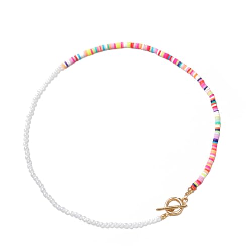 HORIALENCE Perlenkette für Damen und Mädchen Clavikulen Halskette für Outfit und Elegant und Handgefertigter Boho Stil von HORIALENCE