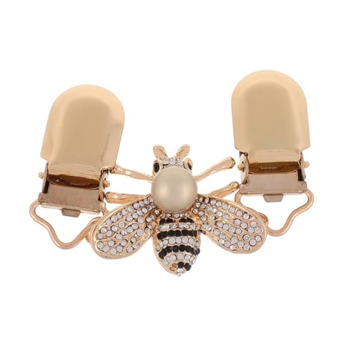HORIALENCE Chic Cardigan Clip Brosche Mit Perlen Multifunktionale Schal Und Kleidungsklammer Für Damen Eleganter Schmuck Für Alltags Und Business-outfits Robustes Design Für Stilvolle von HORIALENCE