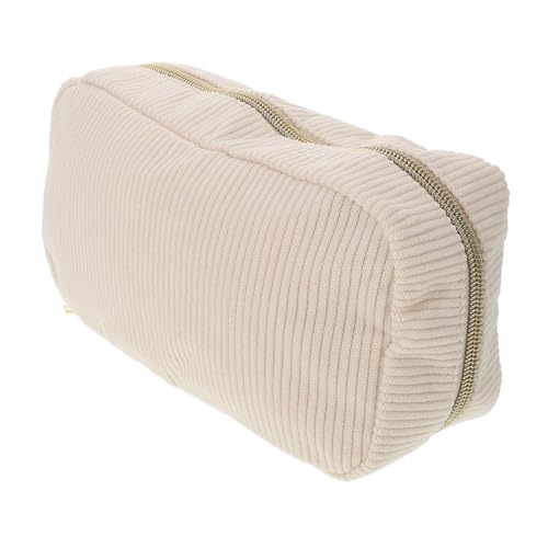 HORIALENCE Tragbare Kosmetiktasche Mit Reißverschluss Kleine Make-up-Tasche Aus Cord Für Frauen Make-up-Organizer-Tasche Für Reisen Und Draußen Aufbewahrungstasche Für Kosmetika Und Kleinigke von HORIALENCE