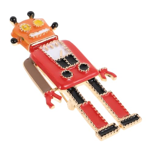 HORIALENCE Retro Roboter Brosche Pin Aus Legierung Für Kleidung Und Schal Dekorativ Vintage Anstecknadel Schmuck Für Männer Jacken Und Anzug von HORIALENCE