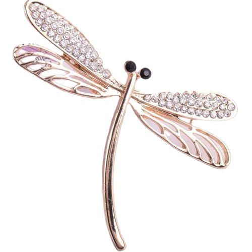 HORIALENCE Strass Brosche Für Frauen Libelle Broschennadel Aus Edelstahl Dekorative Anstecknadel Für Schals Und Kleidung Stilvolle Brosche Für Hochzeiten Partys Und Alltag Libellen von HORIALENCE