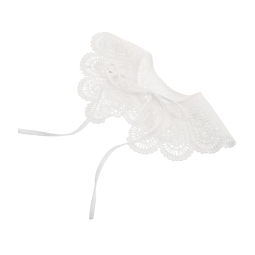 HORIALENCE Abnehmbare Fake Blusenkragen Für Damen Stilvolles Design Mit Krawattenoptik Vielseitig Einsetzbar Weicher Layering Für Verschiedene Anlässe von HORIALENCE