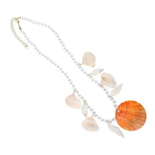 HORIALENCE Sommer Anhänger Halskette mit Kunstperlen für Damen Boho Strand Choker Schmuck Vielseitige und Beaded Kette für Urlaubs und Strandoutfits von HORIALENCE