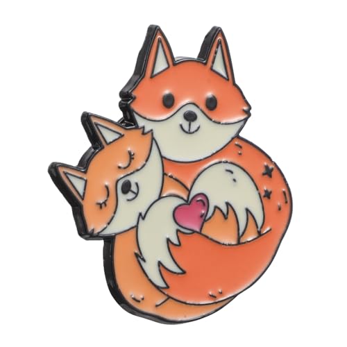 HORIALENCE Niedliche Fuchs Brosche Für Damen Metall Anstecknadel Süße Fuchsbrosche Langlebig Und Farbecht Für Freundinnen Stilvolle Tierbrosche Für Kleidung von HORIALENCE