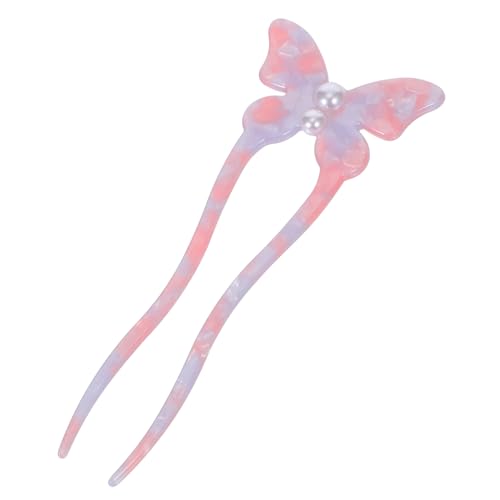 HORIALENCE Schmetterlings-haarnadel Aus Acetat Und Kunstperlen U-förmiger Haarnadel Für Frauen Traditionelles Haar-accessoire Für Hochzeiten Partys Ballett Und Kostüme von HORIALENCE