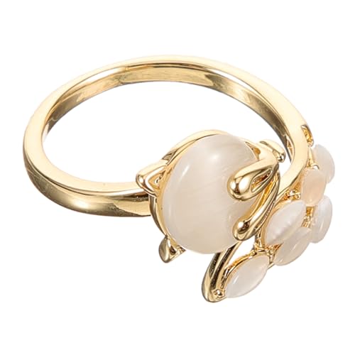 HORIALENCE Verstellbarer Offener Strassring für Damen Tierring Schmuck Hypoallergen für Frauen und Mädchen von HORIALENCE