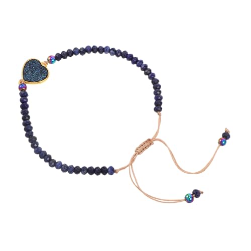 HORIALENCE Verstellbares Armband Naturstein Handgefertigtes Geflochtenes Armband mit Einzigartigen Radperlen für Damen Herren Eleganter Schmuck HORIALENCE Verstellbares Armband Naturstein Handgefertigtes Geflochtenes Armband mit Einzigartigen Radperlen für Damen Herren Eleganter Schmuck von HORIALENCE