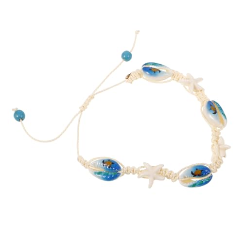 HORIALENCE Verstellbares Damen Armband Schildkröten Handgeflochtenes Strand Schmuckstück Vielseitig als Fußkettchen oder Halskette Tragbar Perfektes für Urlaub und Alltag von HORIALENCE