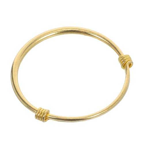 HORIALENCE Verstellbares Kupferarmband Push Pull Öffnung Bangle Goldfarben Schmuck Alltag von HORIALENCE