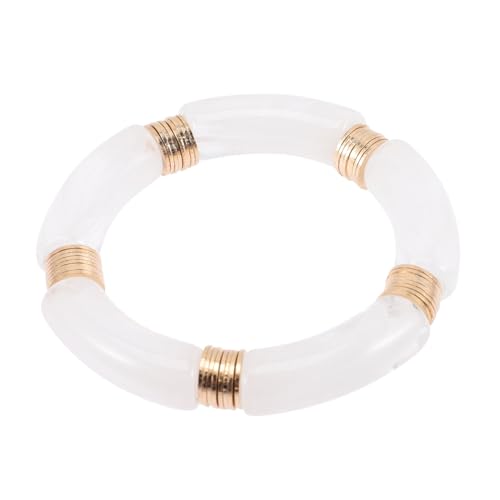 HORIALENCE Vintage Charm Armreif für Damen Acrylarmband Bettelarmband Glänzendes Armband für Teenager Mädchen Stilvolles Schmuckstück für Besondere Anlässe von HORIALENCE