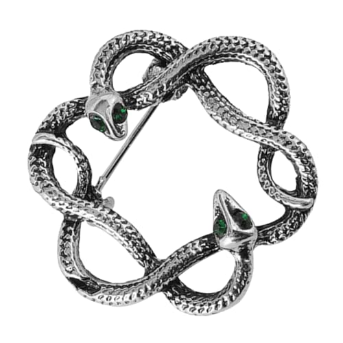 HORIALENCE Vintage Snake Brooch Pin für Damen Anstecknadel für Strickjacken Schals und Kleidung Einfach zu Befestigen Stilvolles Accessoire für von HORIALENCE
