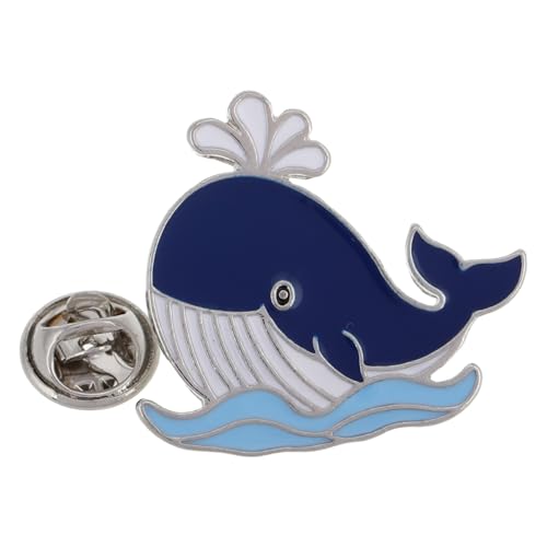 HORIALENCE Wal Brosche Rucksack-stifte Meerestier Brosche Anzugbrosche Hochzeitskleid Brosche Weihnachtsbrosche Wal-brosche Broschenstifte Sommerbrosche Schalbrosche Zinklegierung Blau von HORIALENCE