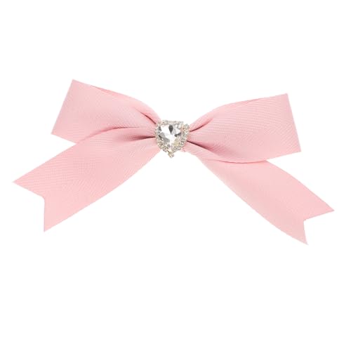 HORIALENCE Wasserdichte Langlebige Bowknot Haarspange aus Kunstleder mit Funkelnden Kristallen Rutschfest für Frauen und Mädchen Modisches Frühlings Accessoire von HORIALENCE