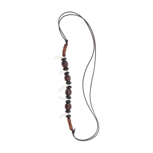HORIALENCE Männer Halskette Mit Handgefertigte Beaded Tribal Style Einstellbare Waxed Schnur Modisches Schmuckstück Für Hip-hop Und Strand Langlebig Und Ansprechend von HORIALENCE