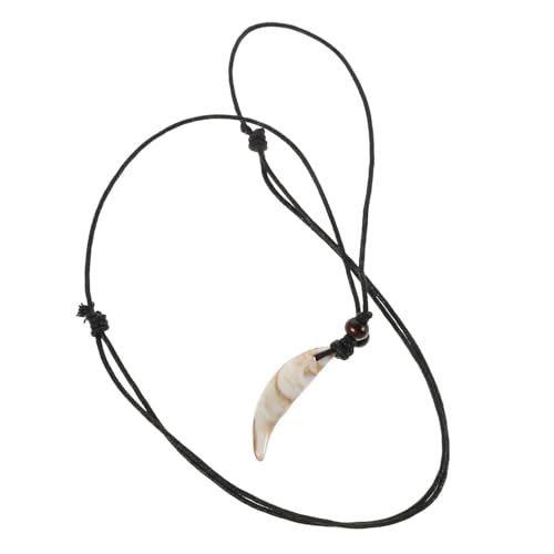 HORIALENCE Halskette mit Zahnanhänger Vintage Zahnschmuck Unisex Retro Zahn Halskette Leichtes Material Einzigartiger Schmuck für Männer und Frauen von HORIALENCE