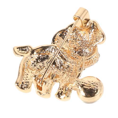 Modischer Alloy Rhinestone Hundebrosche für Frauen Männer Anstecknadel für Anzüge Mäntel für Geschäftstreffen Hochzeiten Partys von HORIALENCE