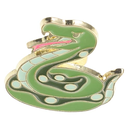 Zodiac Snake Brosche Einzigartige Metall Anstecknadel für Frauen Retro Schlange Design Perfektes zur Feier Chinesischen Neujahrs Langlebige Hochwertige Brosche von HORIALENCE