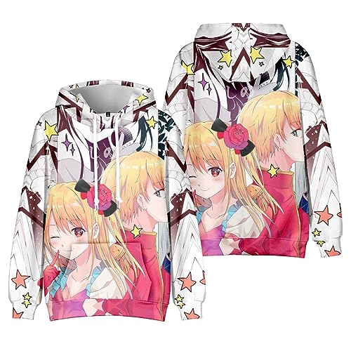 HORNE Japan Anime Oshi No Ko Hoodie Frauen Männer Harajuku Sweatshirts Streetwear Hip Hop Pullover Hoodie Übergröße Langarm Tops XS-4XL-Style 1||XS von HORNE