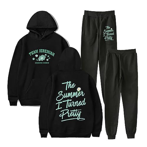 HORNE The Summer I Turned Pretty Season 2 Unisex Hoodie Jogger Pants Zweiteiliges Set Sweatshirts+Sweatpants Für Frauen Männer XXS-4XL-Red||XXS von HORNE