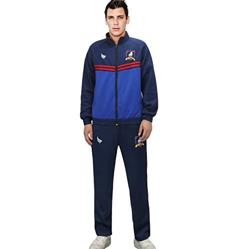 HORNIGHT Fußballjacke, Hosenanzug, blau, Fußballstrecke, leicht, Sportanzug, Trainingsanzug, Sportbekleidung, Set, Erwachsenengröße, schwarz blau, X-Large HORNIGHT Fußballjacke, Hosenanzug, blau, Fußballstrecke, leicht, Sportanzug, Trainingsanzug, Sportbekleidung, Set, Erwachsenengröße, schwarz blau, X-Large von HORNIGHT