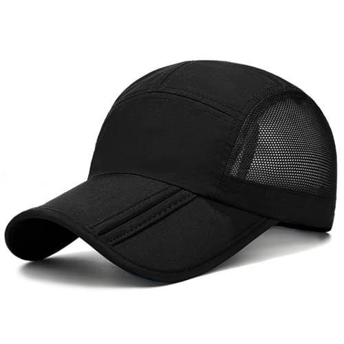 HORREX Atmungsaktiv Cap Herren, UV Beständig Basecap Herren, Schnelltrocknend Kappe Damen, Faltbar Cappy Frauen Unisex Baseball Cap fur Zum Angeln Laufen Bootfahren Radfahren Bergsteigen Camping von HORREX