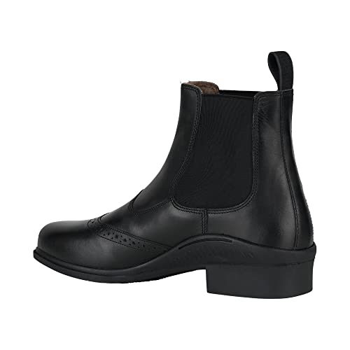 HORZE Damen Winterreitstiefel Maine, Reitstiefelette aus Leder, warm gefüttert, Schwarz, 39 von HORZE