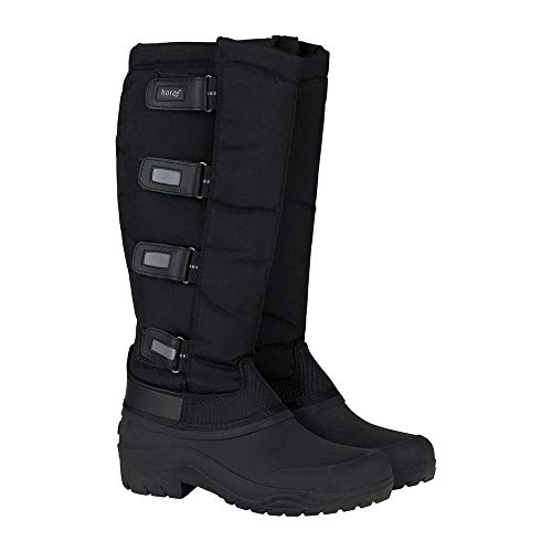 HORZE Thermoreitstiefel Damen Polar, Winterreitstiefel gefüttert, Thermo Winterstiefel wasserdicht, Schwarz, 38 von HORZE