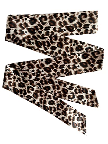 Kleid mit Leopardenmuster, Schärpe und Sch, Light Champagne, Einheitsgröße Kleid mit Leopardenmuster, Schärpe und Sch, Light Champagne, Einheitsgröße von HOSINSECT