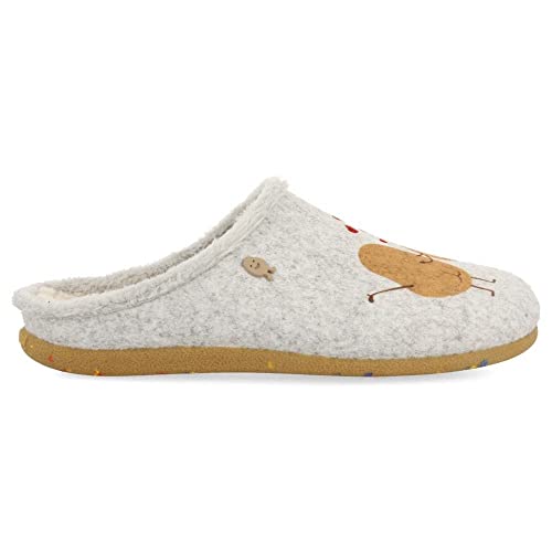 HOT POTATOES Damen Elphin Hausschuh, grau, 38 EU von HOT POTATOES