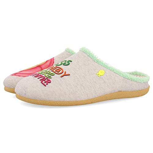 HOT POTATOES Damen Labarde Hausschuh, grau, 38 EU von HOT POTATOES