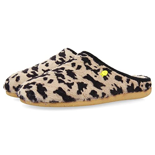 HOT POTATOES Damen Novska Hausschuh, Leopard, 36 EU von HOT POTATOES