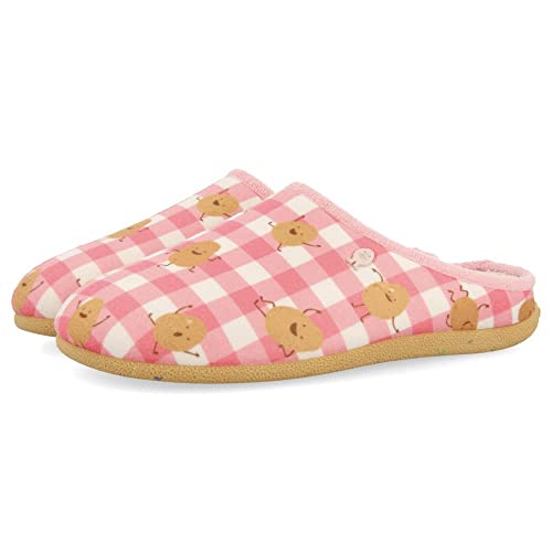 HOT POTATOES Damen Offin Hausschuh, Rosa, 38 EU von HOT POTATOES