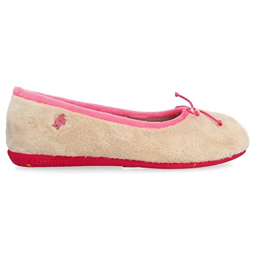 HOT POTATOES Damen Preseka Hausschuh, Beige, 39 EU von HOT POTATOES