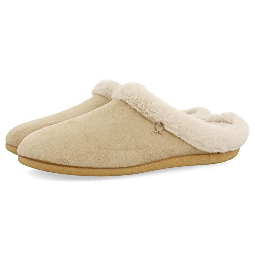 HOT POTATOES Damen Trumau Hausschuh, beige, 39 EU HOT POTATOES Damen Trumau Hausschuh, beige, 39 EU von HOT POTATOES