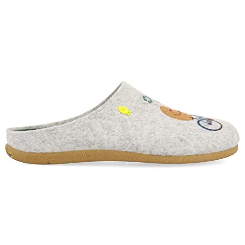 HOT POTATOES Herren Camolin Hausschuh, grau, 44 EU von HOT POTATOES
