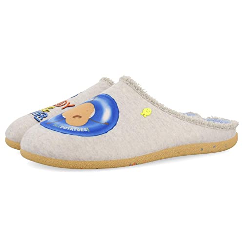 HOT POTATOES Herren Itapevi Hausschuh, grau, 43 EU von HOT POTATOES