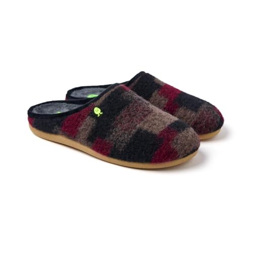 HOT POTATOES Herren Sebeka Hausschuh, Burgunderrot, 44 EU von HOT POTATOES