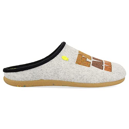 HOT POTATOES Herren Thuama Hausschuh, grau, 40 EU von HOT POTATOES
